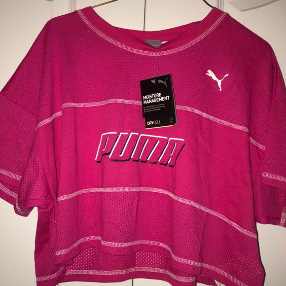 NWT Puma Mesh Crop Top - Picture 1 of 3